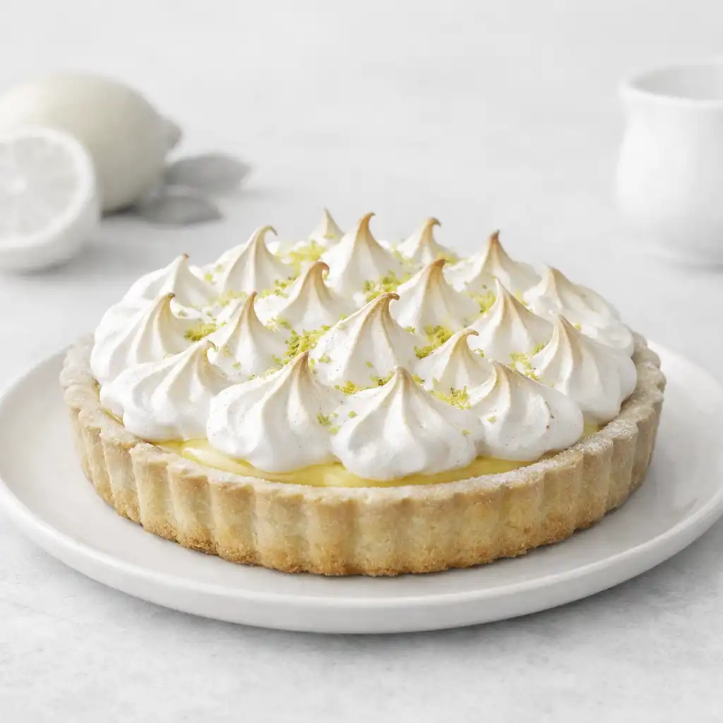 Tarta cytrynowa z bezą i skórką cytrynową